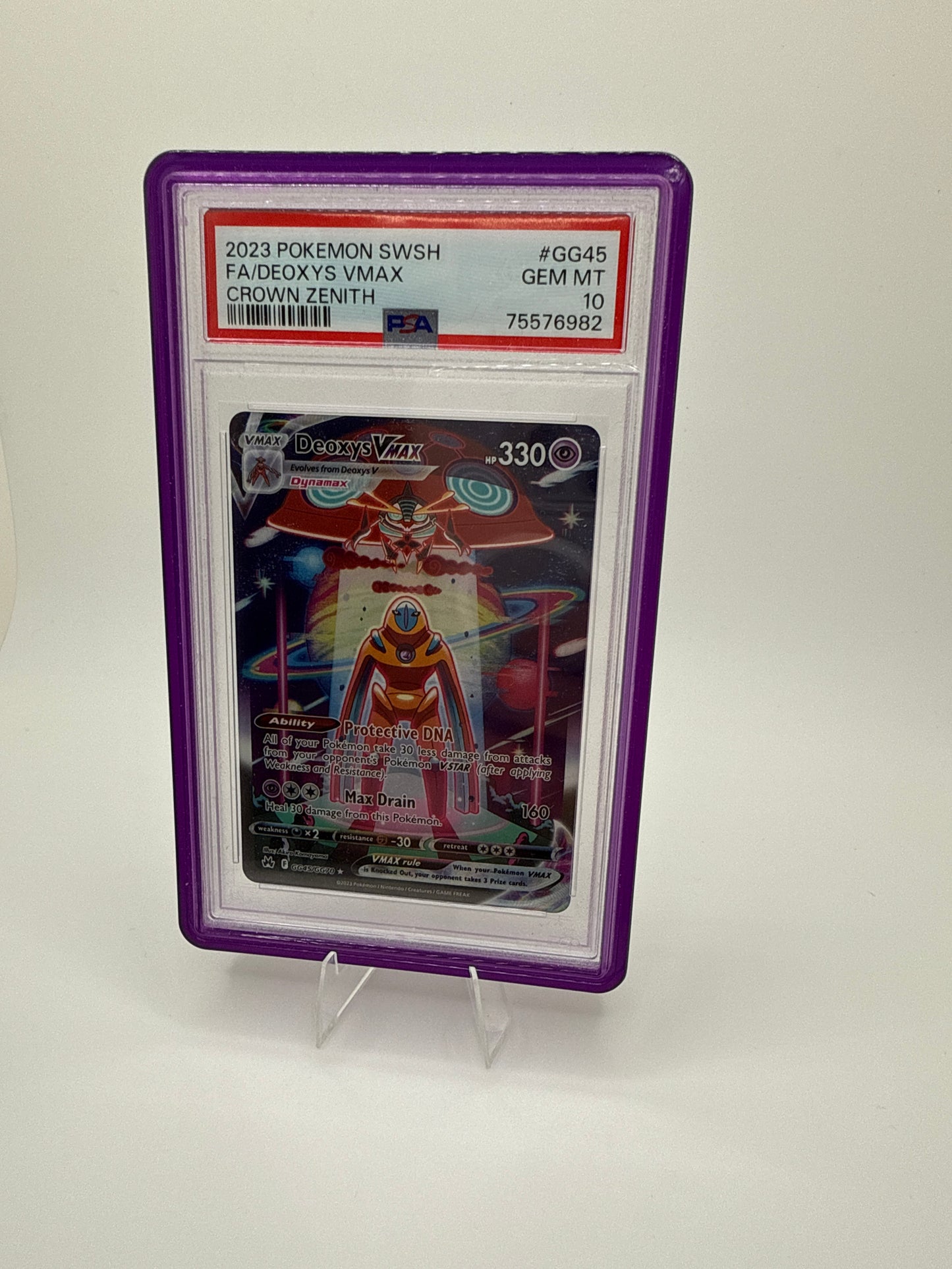2023 Deoxys VMAS PSA 10 (with purple guard)
